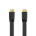 High Speed ​​HDMI™-Kabel met Ethernet | HDMI™ Connector | HDMI™ Connector | 4K@30Hz | 10.2 Gbps | 2.00 m | Plat | PVC | Zwart | Label
