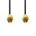 CVGP24100BK20 Composiet Videokabel | RCA Male | RCA Male | Vernikkeld | 480p | 2.00 m | Rond | PVC | Zwart | Envelop