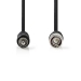 CVGP24800BK30 BNC-Videokabel | BNC Male | RCA Male | Vernikkeld | 75 Ohm | 3.00 m | Rond | PVC | Zwart | Envelop