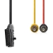 CVGP31120BK20 SCART-Kabel | SCART Male | 2x RCA Male | Vernikkeld | Schakelbaar | 480p | 2.00 m | Rond | PVC | Zwart | Polybag