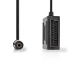 CVGP31930BK02 SCART-Adapter | SCART Male - SCART Female - SCART Female | 0,2 m | Zwart