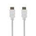 High Speed ​​HDMI™-Kabel met Ethernet | HDMI™ Connector | HDMI™ Connector | 4K@30Hz | 10.2 Gbps | 10.0 m | Rond | PVC | Wit | Polybag