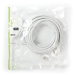 High Speed ​​HDMI™-Kabel met Ethernet | HDMI™ Connector | HDMI™ Connector | 4K@30Hz | 10.2 Gbps | 10.0 m | Rond | PVC | Wit | Polybag