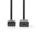 CVGP34090BK20 High Speed ​​HDMI™-Kabel met Ethernet | HDMI™ Connector | HDMI™ Female | 4K@30Hz | 10.2 Gbps | 2.00 m | Rond | PVC | Zwart | Envelop