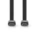 High Speed ​​HDMI™-Kabel met Ethernet | HDMI™ Connector | HDMI™ Connector | 4K@30Hz | 10.2 Gbps | 1.50 m | Plat | PVC | Zwart | Polybag