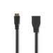 CVGP34590BK02 High Speed ​​HDMI™-Kabel met Ethernet | mini HDMI™ male | HDMI™ female | 4K@30Hz | 10.2 Gbps | 0.20 m | Rond | PVC | Zwart | Polybag