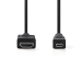 CVGP34700BK20 High Speed ​​HDMI™-Kabel met Ethernet | HDMI™ Connector | HDMI™ Micro-Connector | 4K@30Hz | 10.2 Gbps | 2.00 m | Rond | PVC | Zwart | Envelop