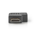 CVGP34904BK HDMI™-Adapter | HDMI™ Connector | HDMI™ Female | Verguld | Rechts Gehoekt | ABS | Zwart | 1 Stuks | Polybag