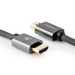High Speed HDMI-kabel 1 meter met Ethernet | HDMI™-Connector - HDMI™-Connector | Gun Metal Grey | Gevlochten Kabel