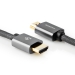 High Speed HDMI-kabel 2 meter met Ethernet | HDMI™-connector - HDMI™-Connector | Gun Metal Grey | Gevlochten Kabel