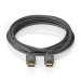 Ultra High Speed HDMI™-Kabel 1 meter | HDMI™-Connector - HDMI™-Connector | Gun Metal Grey | Gevlochten Kabel | 1,0 m