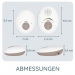 Babyfoon Eco DECT, wit/taupe