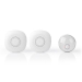 DOORB222CWT2 Draadloze Deurbelset | Netvoeding | 220 - 240 V AC 50 Hz | 1x CR2032 | Volume: 80 dB | Signaalbereik: 300 m | IP44 | Instelbaar volume | 36 Melodiën | 2 Ontvangers | Wit