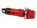 DRDF012RL RONDE SIGNAALLAMP 8mm 12V ROOD