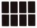 DTF6 VILTTAPE - RECHTHOEKIG 30 mm x 48 mm - 8 st.