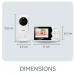 Babyfoon met camera en 2,4" wit kleurenscherm