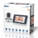 Video-babyfoon met 5" kleurenscherm Wit / Antraciet
