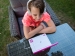 Draagbare 9" DVD-speler met USB-koptelefoon en montagebeugel Roze