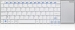 Rapoo E2700 Draadloos Touch Toetsenbord / Qwerty / Wit