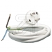EC025510 Wit netsnoer met aangegoten stekker 3 meter VMVL 3x1,5mm²