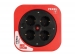 ECBOX10-G DESIGN KABELHASPEL - ROOD - 10 m - RANDAARDE