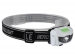 HERLAADBARE HOOFDLAMP MET 1 x CREE XPG-LED + 2 x WITTE LED + 2 x RODE LED