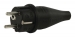 AC-Voedingsstekker Schuko / Type F (CEE 7/7) 16 A Zwart