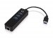 EM1140 EWENT - 3-POORTS USB 3.1 GEN1 (USB 3.0) HUB MET GIGABIT NETWERKPOORT