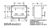 INGEGOTEN TRANSFORMATOR 25VA  2 x 7.5V / 2 x 1.667A