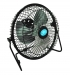 Mini USB Tafel-ventilator zwart 6 inch