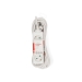 Stekkerdoos | Randaarde stekker / Type F (CEE 7/7) | 3-wegs | 5.00 m | 3680 W | 16 A | Soort aarding: Zijcontacten | 230 V AC 50/60 Hz | Hoek van stopcontact: 45 ° | H05VV-F 3G 1,5 mm² | Wit