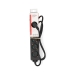 Stekkerdoos | Randaarde stekker / Type F (CEE 7/7) | 6-wegs | 1.50 m | 3680 W | 16 A | Soort aarding: Zijcontacten | 230 V AC 50/60 Hz | Hoek van stopcontact: 45 ° | H05VV-F 3G 1,5 mm² | Zwart