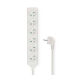 Stekkerdoos | Randaarde stekker / Type F (CEE 7/7) | 6-wegs | 3.00 m | 3680 W | 16 A | Soort aarding: Zijcontacten | 230 V AC 50/60 Hz | Hoek van stopcontact: 45 ° | H05VV-F 3G 1,5 mm² | Wit