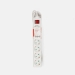 Stekkerdoos | Randaarde stekker / Type F (CEE 7/7) | 6-wegs | 3.00 m | 3680 W | 16 A | Soort aarding: Zijcontacten | 230 V AC 50/60 Hz | Hoek van stopcontact: 45 ° | H05VV-F 3G 1,5 mm² | Aan/uit knop | Wit