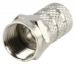 FC-013 F-Connector 8.0 mm Male Metaal Zilver