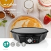 Crêpemaker | Diameter: 300 mm | 1200 W | Anti-aanbak laag | Temperatuurinstelling | Indicatielampje | Zwart | Metaal