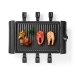 Gourmet / Raclette | Grill | 6 Personen | Spatel | Temperatuurinstelling | Anti-aanbak laag | Rechthoek