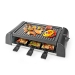 Gourmet / Raclette | Grill | 6 Personen | Spatel | Temperatuurinstelling | Anti-aanbak laag | Rechthoek