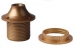 FT29400007 Fitting E27 brons/goud paddestoel + 1 fittingring