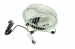 Tafelventilator 10 cm 2.5 W Metaal Groen