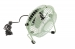 Tafelventilator 10 cm 2.5 W Metaal Groen