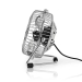 Tafelventilator | USB Gevoed | Diameter: 100 mm | 3 W | 1 Snelheid | Chroom