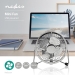 Tafelventilator | USB Gevoed | Diameter: 100 mm | 3 W | 1 Snelheid | Chroom