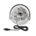 Tafelventilator | USB Gevoed | Diameter: 100 mm | 3 W | 1 Snelheid | Chroom