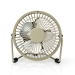 FNDK1GY10 Tafelventilator | USB Gevoed | Diameter: 100 mm | 3 W | 1 Snelheid | Grijs