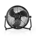 FNFL20CBK30 Vloerventilator | 300 mm | Traploos Verstelbare Ventilator Snelheid | Kantelbaar | Oplaadbaar | USB-A | Zwart