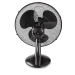 Tafelventilator | Netvoeding | Diameter: 400 mm | 45 W | Zwenkfunctie | 3 Snelheden | Zwart