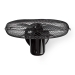 Tafelventilator | Netvoeding | Diameter: 400 mm | 45 W | Zwenkfunctie | 3 Snelheden | Zwart
