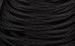 Stofkabel 2x0,75mm² per meter glanzend zwart