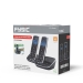 DECT seniorentelefoon met grote toetsen en 2 handsets zwart